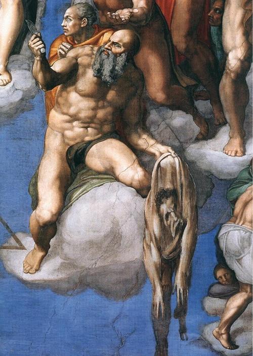 Bartholomäus: Gemälde aus Michelangelos Sixtinischer Kapelle in Rom Image